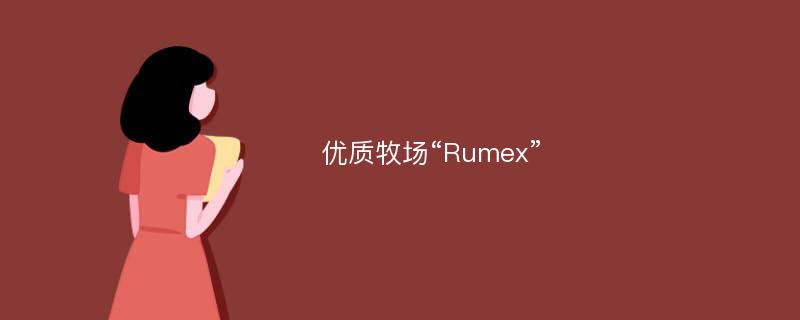 优质牧场“Rumex”